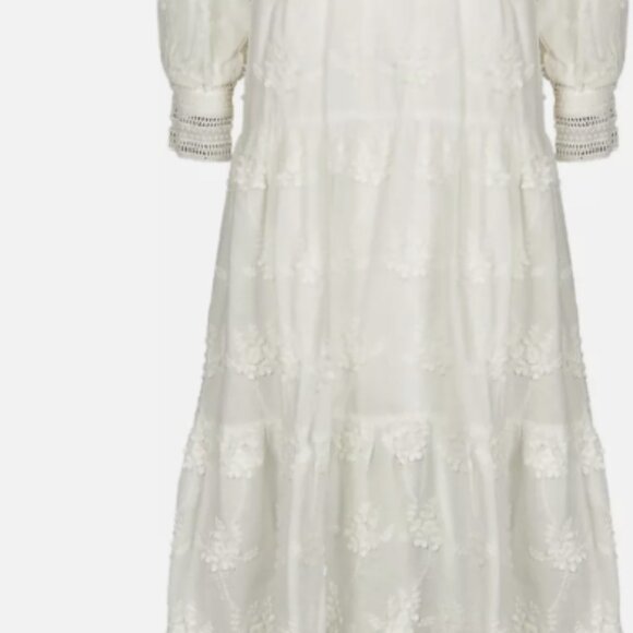 Maje Roxana Lace-Embroidered Midi Dress NEW WITH TAG! RARE SIZE EU36 - Picture 5 of 6